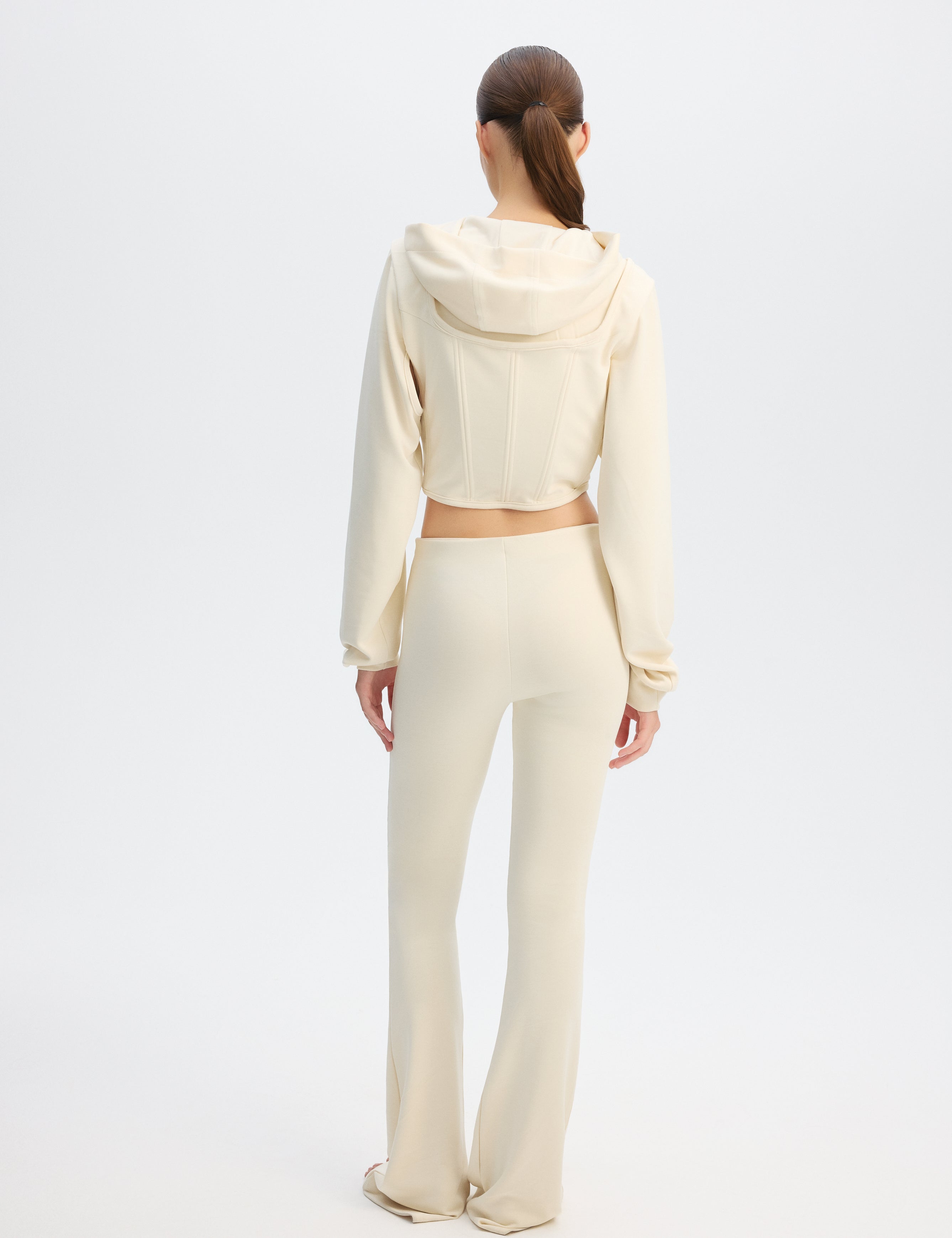 London Corset Hoodie - Beige