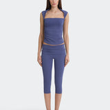 Off-Duty Yoga Capri Pants - Blue