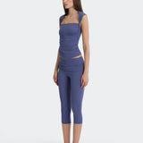 Off-Duty Yoga Capri Pants - Blue