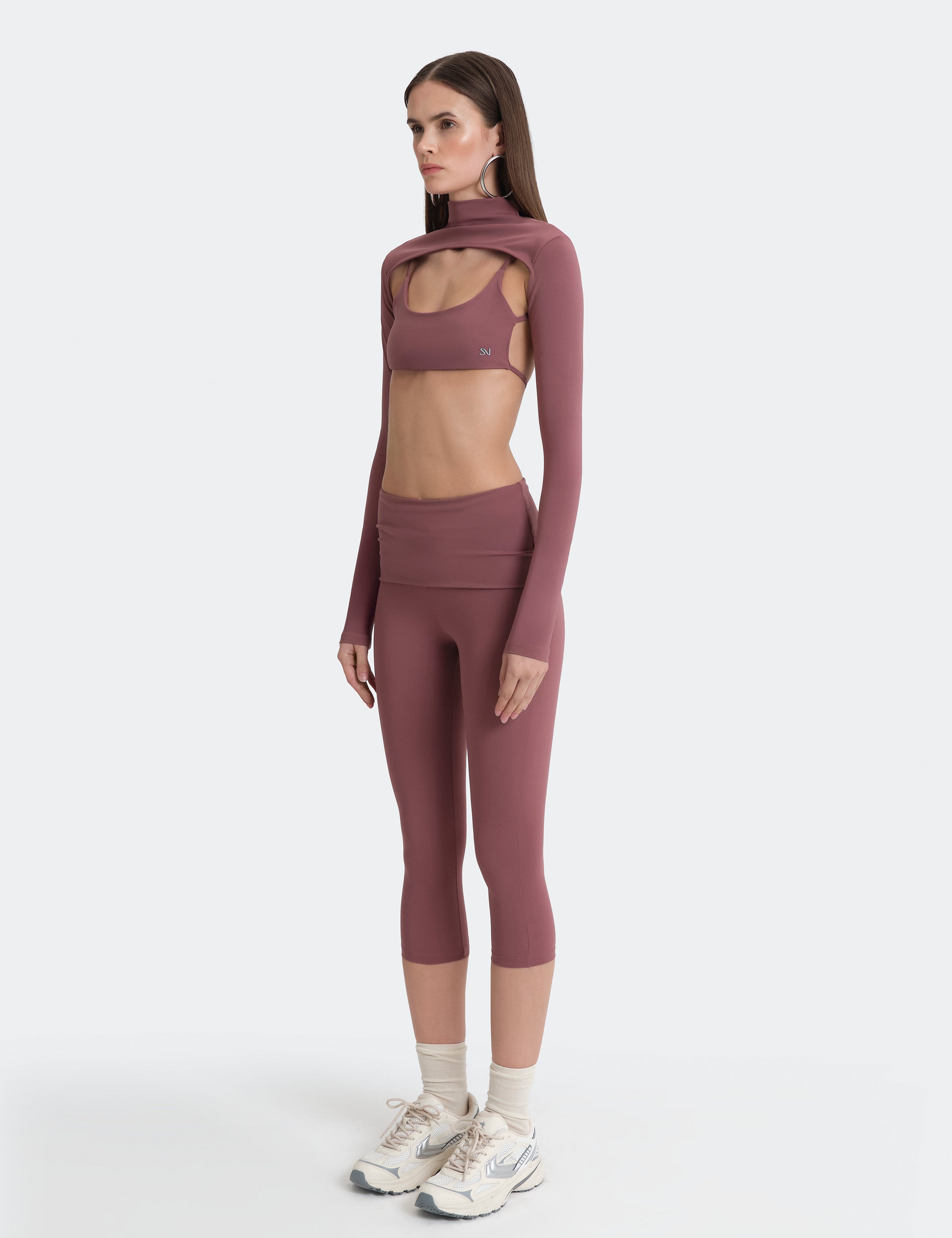 Off-Duty Yoga Capri Pants - Mauve